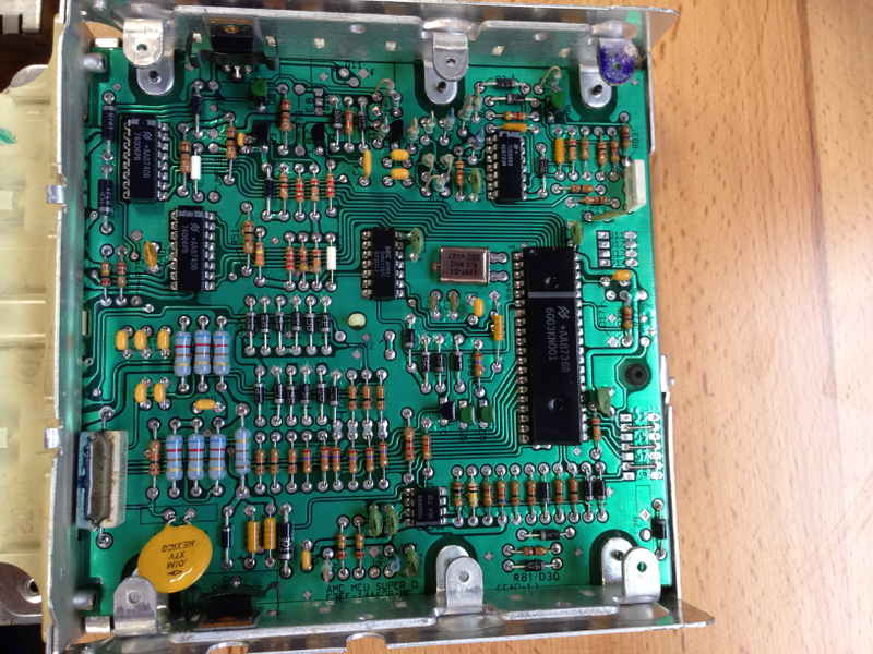 Old MCU electronics. Lot of resistors there...